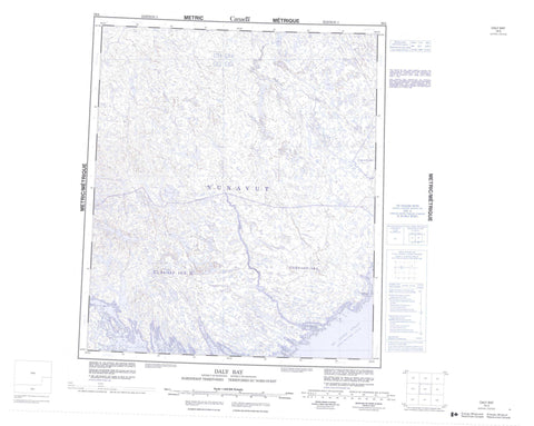 056A Daly Bay Canadian topographic map, 1:250,000 scale