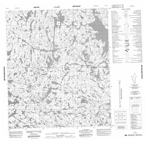 056B06 No Title Canadian topographic map, 1:50,000 scale