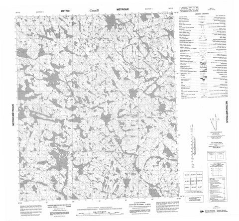 056B11 No Title Canadian topographic map, 1:50,000 scale