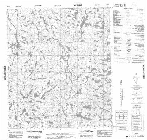 056B12 No Title Canadian topographic map, 1:50,000 scale