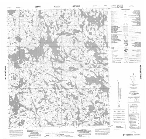 056B13 No Title Canadian topographic map, 1:50,000 scale