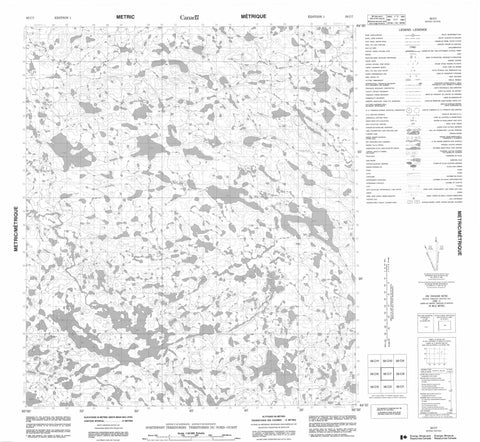 056C07 No Title Canadian topographic map, 1:50,000 scale
