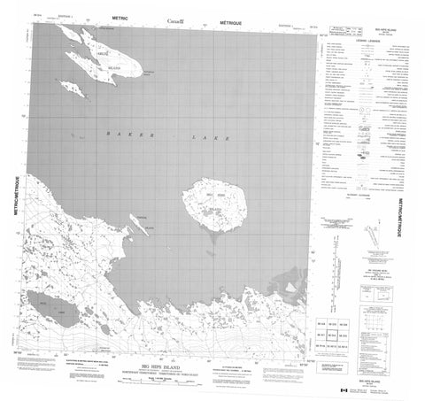 056D04 Big Hips Island Canadian topographic map, 1:50,000 scale