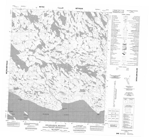 056D05 Akilahaarjuk Mountain Canadian topographic map, 1:50,000 scale