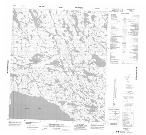 056D06 Evitarulik Lake Canadian topographic map, 1:50,000 scale