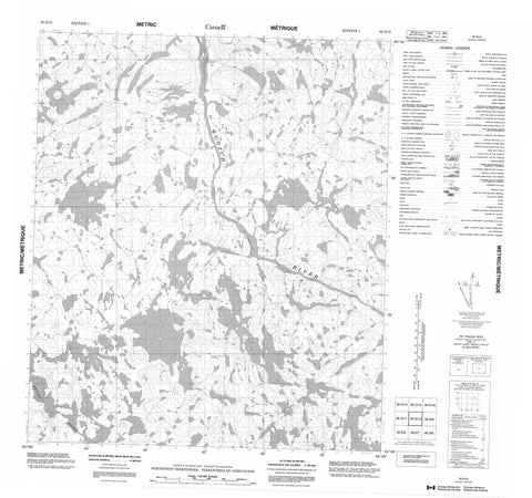 056D10 No Title Canadian topographic map, 1:50,000 scale