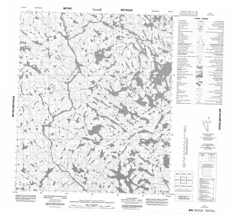 056D15 No Title Canadian topographic map, 1:50,000 scale