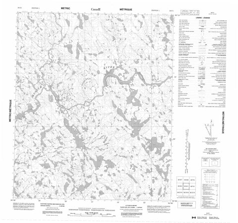 056E01 No Title Canadian topographic map, 1:50,000 scale