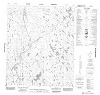 056E08 No Title Canadian topographic map, 1:50,000 scale