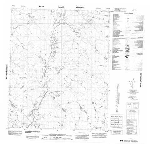 056E10 No Title Canadian topographic map, 1:50,000 scale