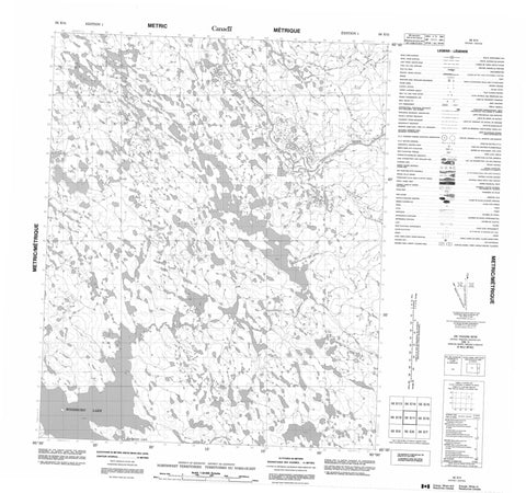 056E11 No Title Canadian topographic map, 1:50,000 scale