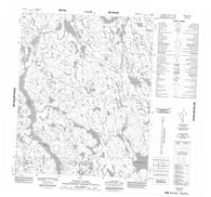 056E12 Nanau Lake Canadian topographic map, 1:50,000 scale