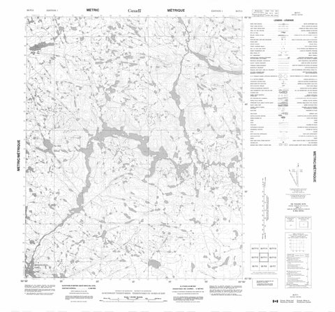 056F11 No Title Canadian topographic map, 1:50,000 scale