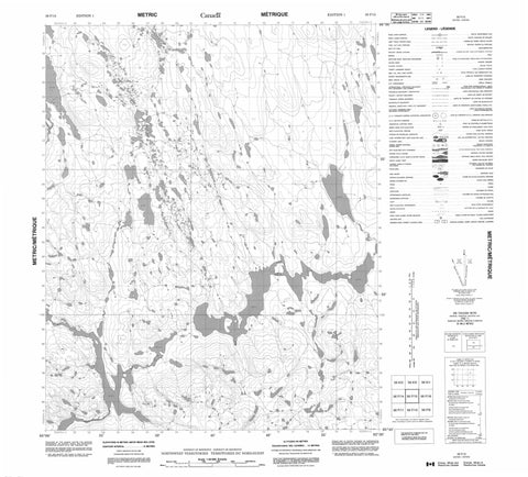 056F15 No Title Canadian topographic map, 1:50,000 scale