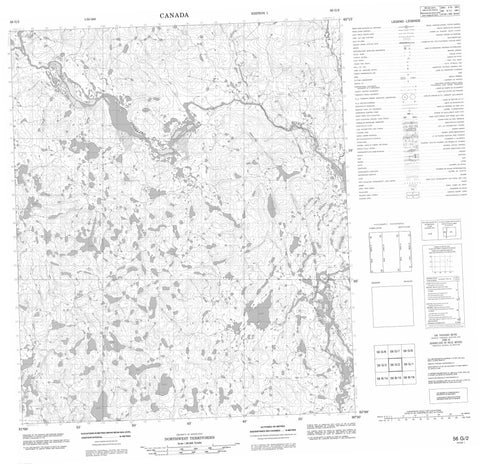 056G02 No Title Canadian topographic map, 1:50,000 scale