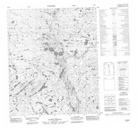 056G06 No Title Canadian topographic map, 1:50,000 scale