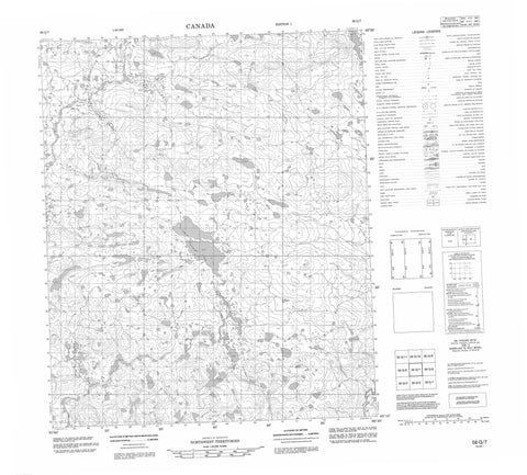 056G07 No Title Canadian topographic map, 1:50,000 scale