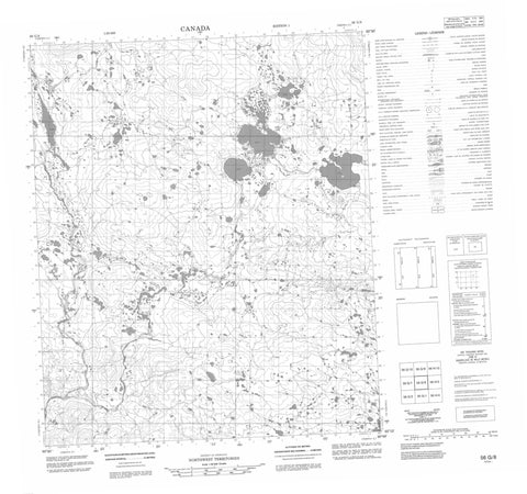 056G08 No Title Canadian topographic map, 1:50,000 scale