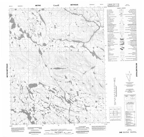 056G13 No Title Canadian topographic map, 1:50,000 scale