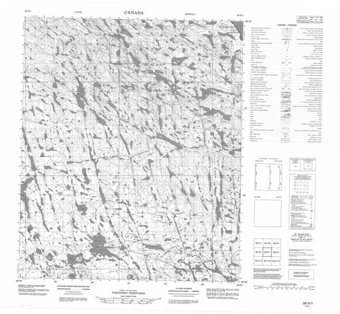 056H01 No Title Canadian topographic map, 1:50,000 scale