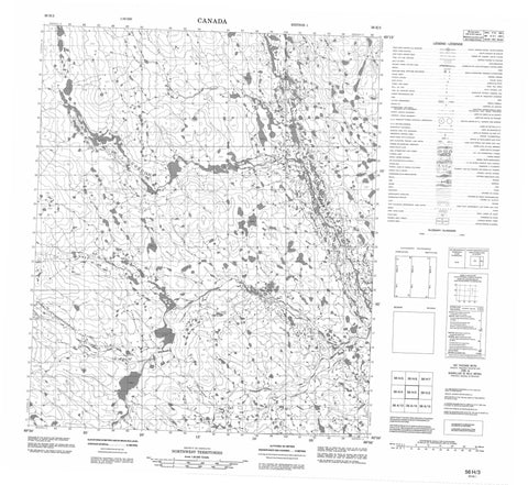 056H03 No Title Canadian topographic map, 1:50,000 scale