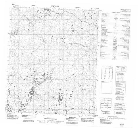 056H05 No Title Canadian topographic map, 1:50,000 scale