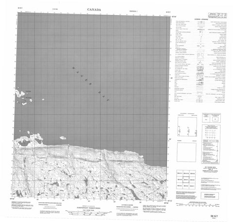 056H07 No Title Canadian topographic map, 1:50,000 scale