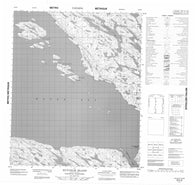 056H08 Nuvudlik Island Canadian topographic map, 1:50,000 scale