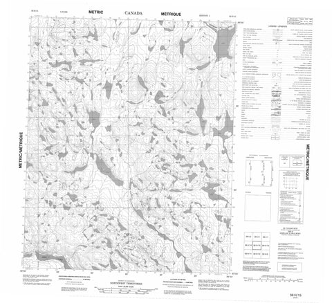 056H15 No Title Canadian topographic map, 1:50,000 scale