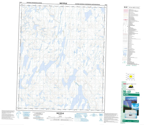 056I02 No Title Canadian topographic map, 1:50,000 scale