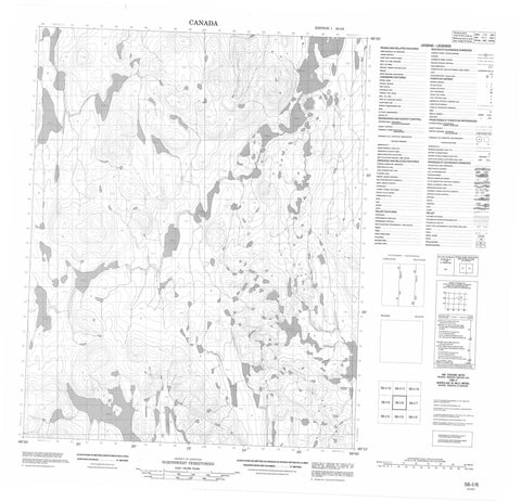 056I06 No Title Canadian topographic map, 1:50,000 scale