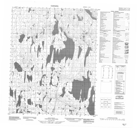 056I07 No Title Canadian topographic map, 1:50,000 scale