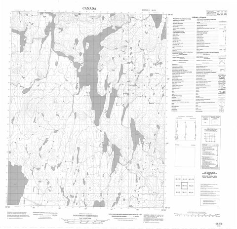 056I08 No Title Canadian topographic map, 1:50,000 scale