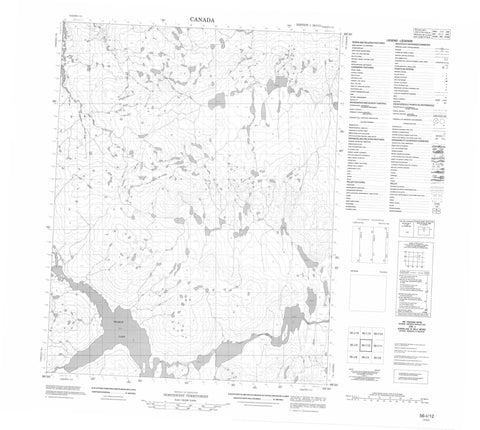 056I12 No Title Canadian topographic map, 1:50,000 scale