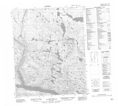 056J01 No Title Canadian topographic map, 1:50,000 scale