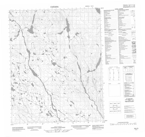 056J03 No Title Canadian topographic map, 1:50,000 scale