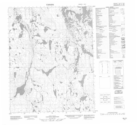 056J05 No Title Canadian topographic map, 1:50,000 scale