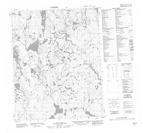 056J09 No Title Canadian topographic map, 1:50,000 scale