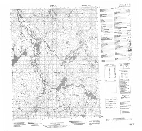 056J14 No Title Canadian topographic map, 1:50,000 scale