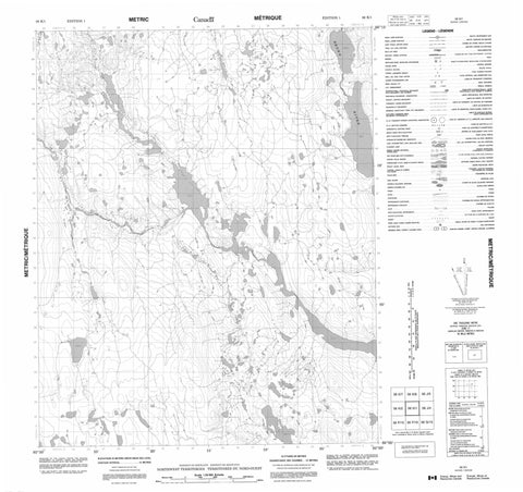 056K01 No Title Canadian topographic map, 1:50,000 scale