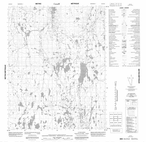 056K10 No Title Canadian topographic map, 1:50,000 scale