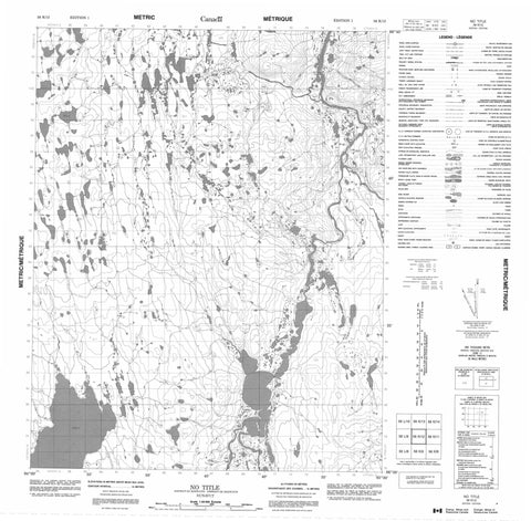 056K12 No Title Canadian topographic map, 1:50,000 scale