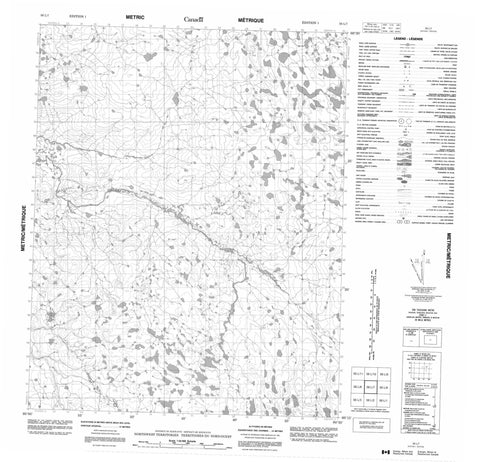 056L07 No Title Canadian topographic map, 1:50,000 scale