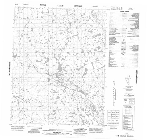 056L10 No Title Canadian topographic map, 1:50,000 scale