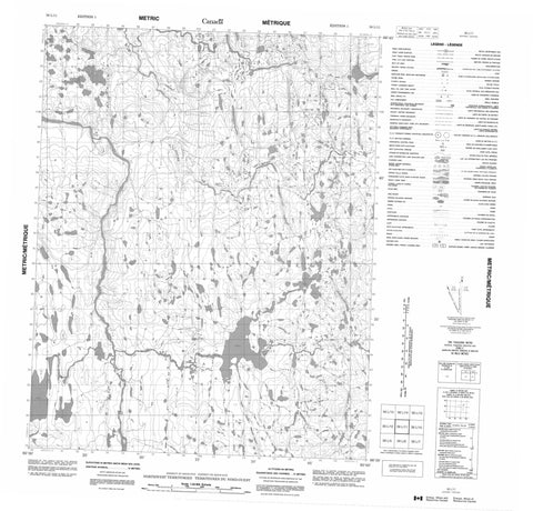 056L11 No Title Canadian topographic map, 1:50,000 scale