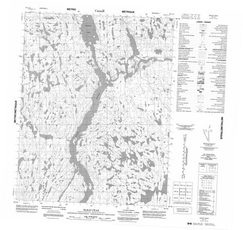 056L12 Mckay Peak Canadian topographic map, 1:50,000 scale