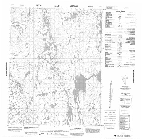 056L16 No Title Canadian topographic map, 1:50,000 scale