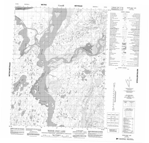 056M03 Madam Daly Lake Canadian topographic map, 1:50,000 scale