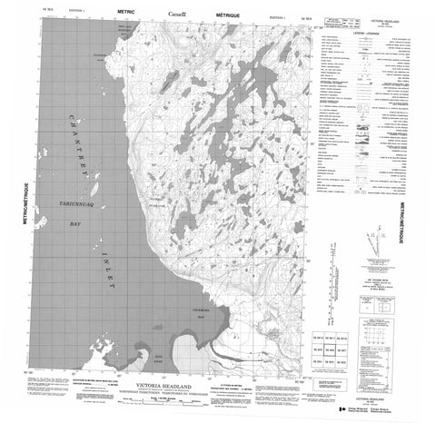 056M06 Victoria Headland Canadian topographic map, 1:50,000 scale