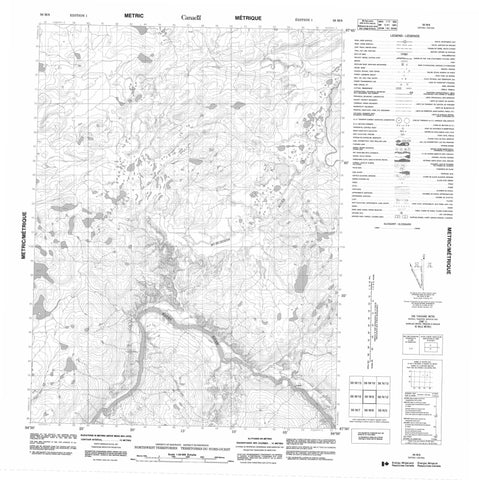 056M09 No Title Canadian topographic map, 1:50,000 scale